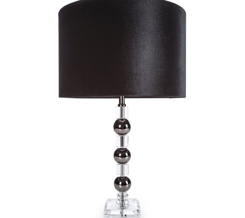 Lampa stołowa Nikol czarna 40 x 63 cm – stworzy przytulny nastrój
