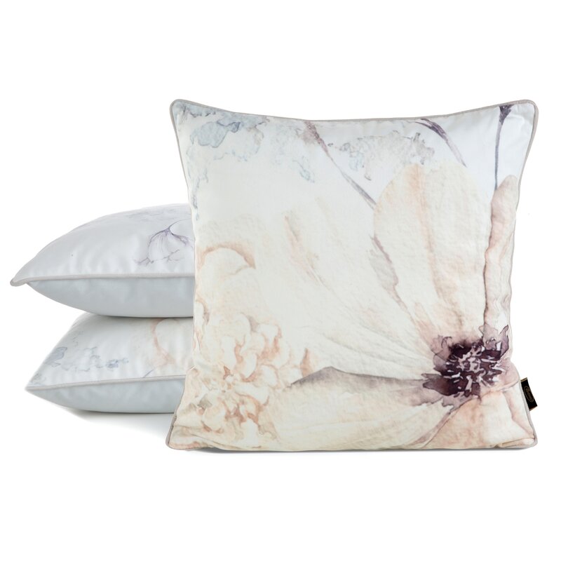 Poszewka velvet beżowa 45 x 45 cm – doda przytulności