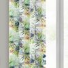 Zasłona gotowa Rommy biała 140 X 250 CM – welwetowa z tropikalnym wzorem