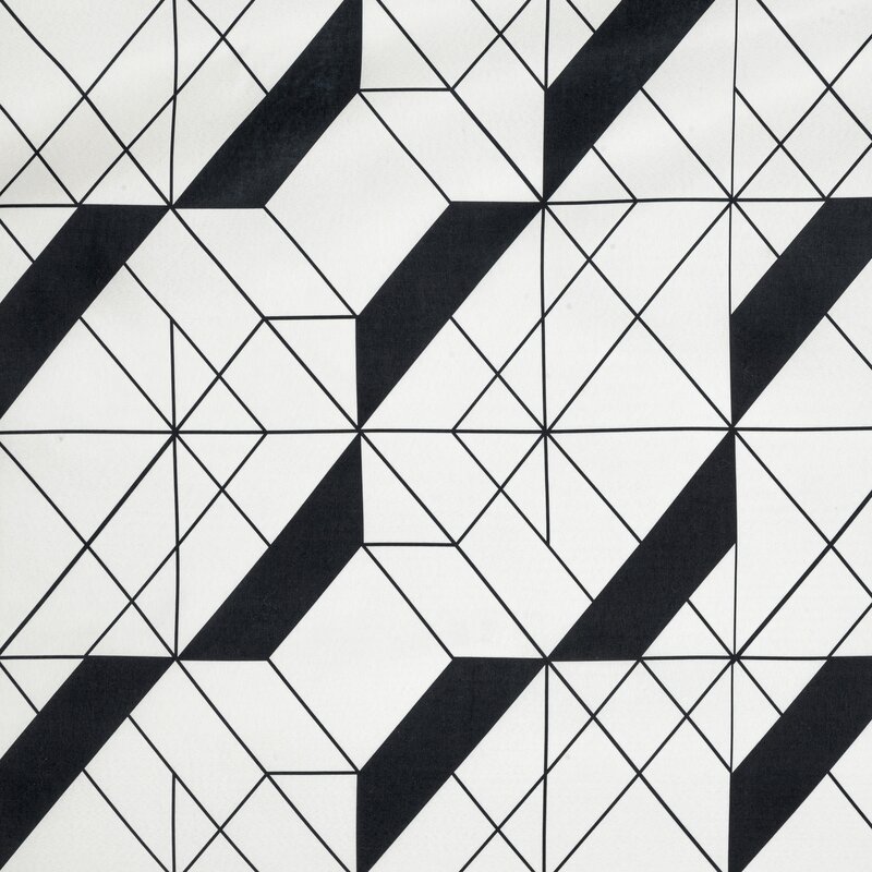 Pościel z mikrofibry D91 Geo 01 kremowa 160 X 200 CM – geometryczny wzór