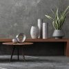 Wazon ceramiczny Riso srebrny 16 x 11 x 40 cm – idealny na ozdoby