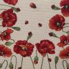 Obrus gobelinowy z makiem naturalny 40x100 cm – wprowadza wiosenną radość