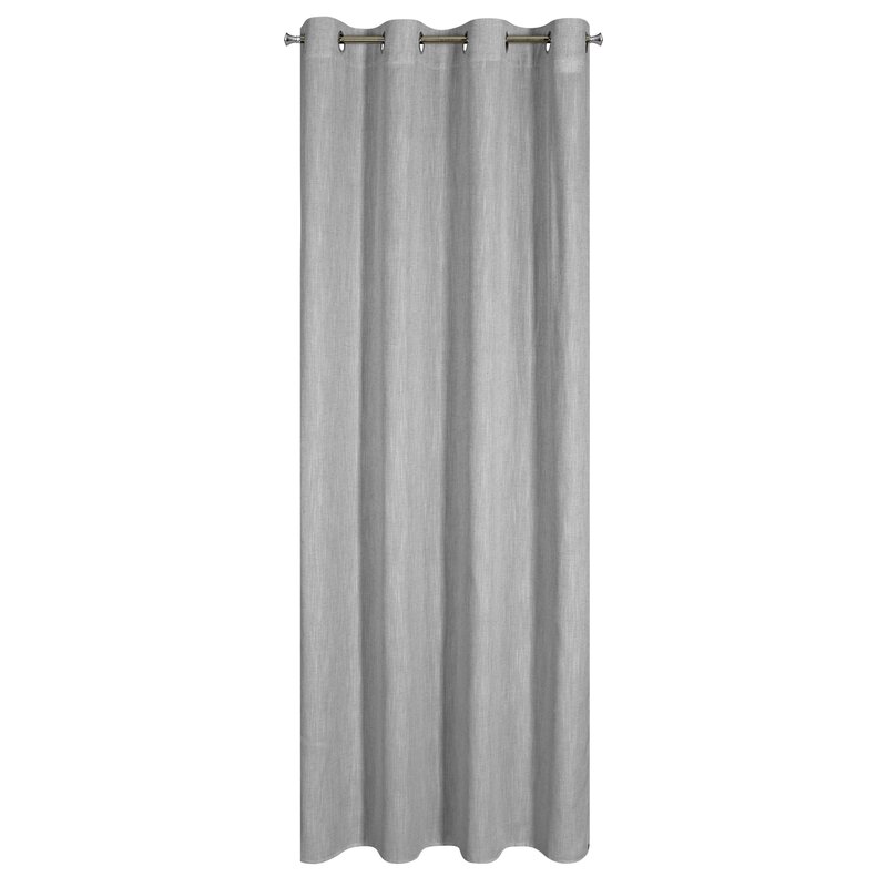 Zasłona gotowa srebrna 140 x 250 cm – zaciemniająca i stylowa