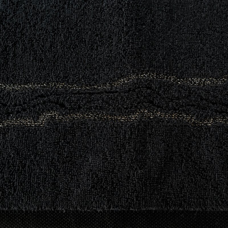 Ręcznik Karin czarny 70 x 140 cm – miękki i chłonny