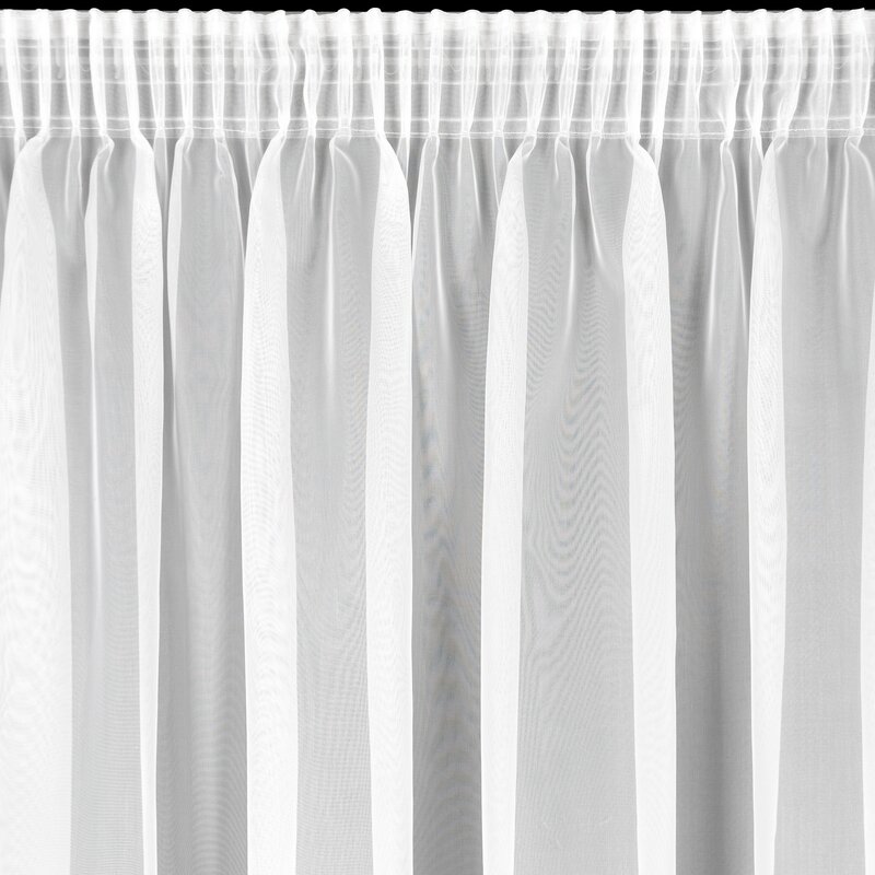 Firana gotowa Lucy biała 400 x 250 cm – rozjaśnia wnętrze