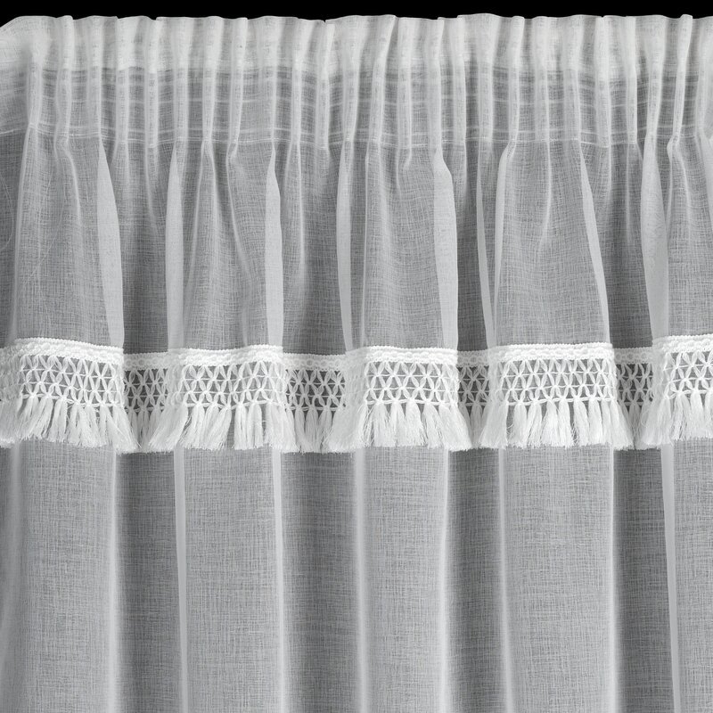 Firana gotowa Kira biała 140 x 270 cm – rozświetla wnętrze