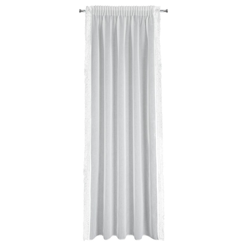 Zasłona gotowa Kira biała 140 x 270 cm – doda uroku wnętrzu