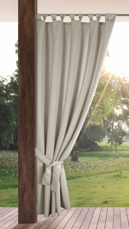 Zasłona gotowa beżowa 155 x 260 cm – ochrona przed słońcem