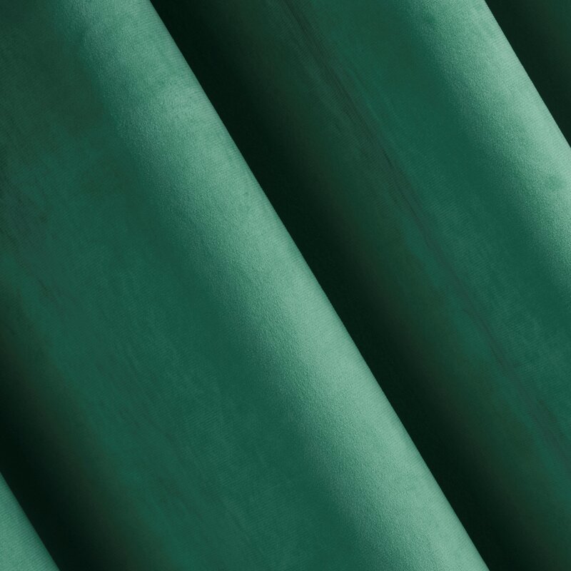 Zasłona gotowa Pierre ciemnozielona 140 x 250 cm – zaciemniająca sypialnię