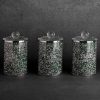 Pojemnik ceramiczny zielony fi 10 x 17 cm – do przechowywania