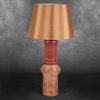 Lampa stołowa Elda ceglasta fi 35 x 75 cm – tworzy ciepłą atmosferę