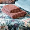 Ręcznik kąpielowy 70x140 cm bawełniany kolor pudrowy róż, liliowy z 480 g/m2 AVINION1 – otula miękkością