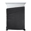 Narzuta microfibra czarna 170 x 210 cm – ochrona i styl