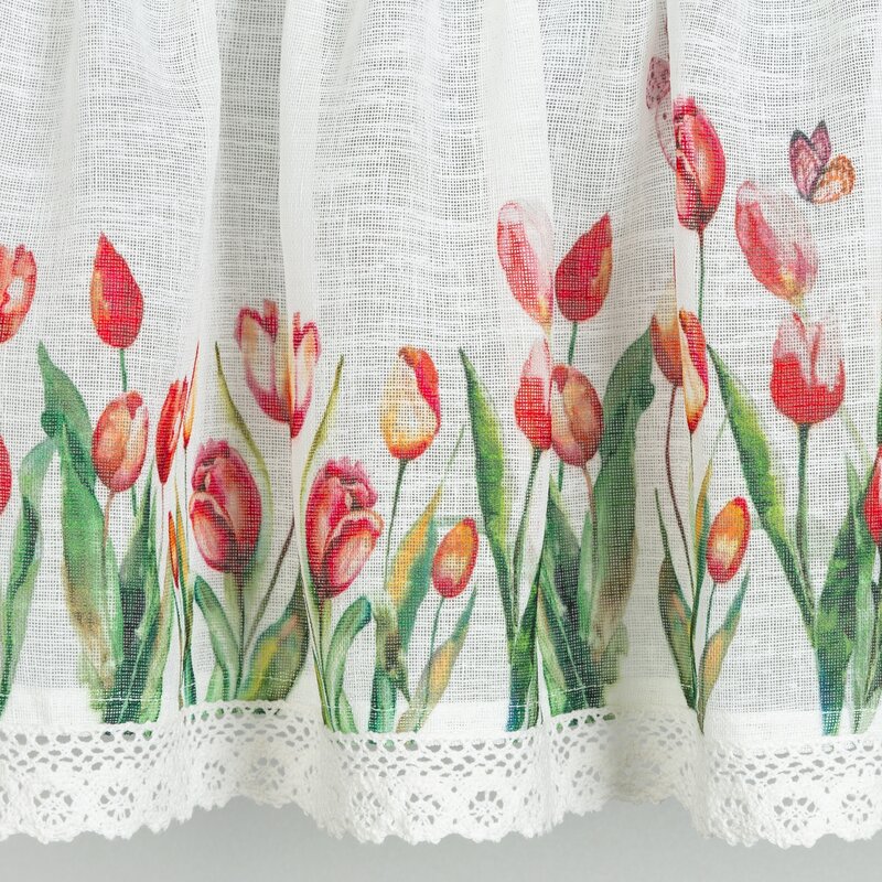 Firana gotowa Stella biała 150 x 30 cm – rozprasza światło