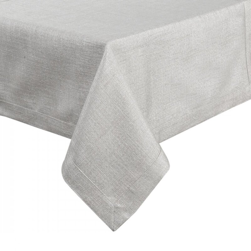 Obrus Stella 2 srebrny 140 x 180 cm – doda blasku stołowi