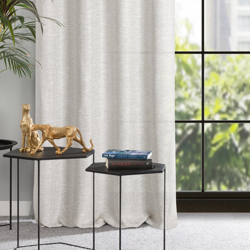 Zasłona gotowa ANITA naturalna 140 X 250 cm – delikatnie filtruje światło