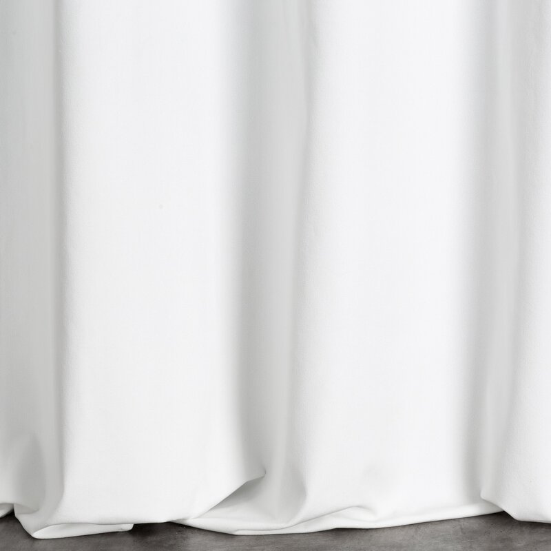 Zasłona gotowa Pierre biała 140 x 250 cm – zaciemniająca sypialnię
