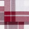 Komplet ściereczek kuchennych 2szt 50x70 cm bawełniany kolor bordowy zdobionych w subtelną kratkę 200 g/m2 MONA