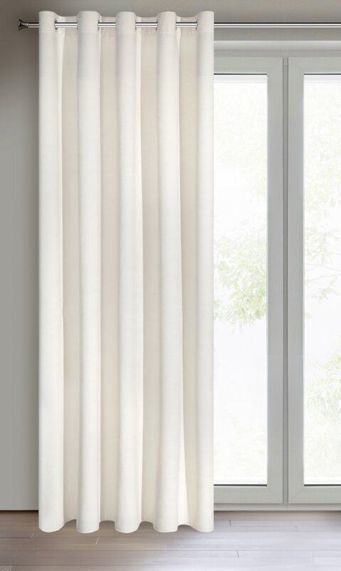 Zasłona gotowa kremowa 140 x 250 cm – dodaje przytulności