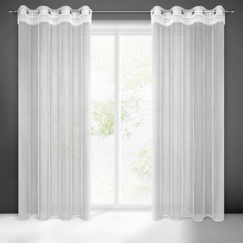 Firana gotowa SARI 1 biała 140 X 250 CM – wniesie lekkość i elegancję