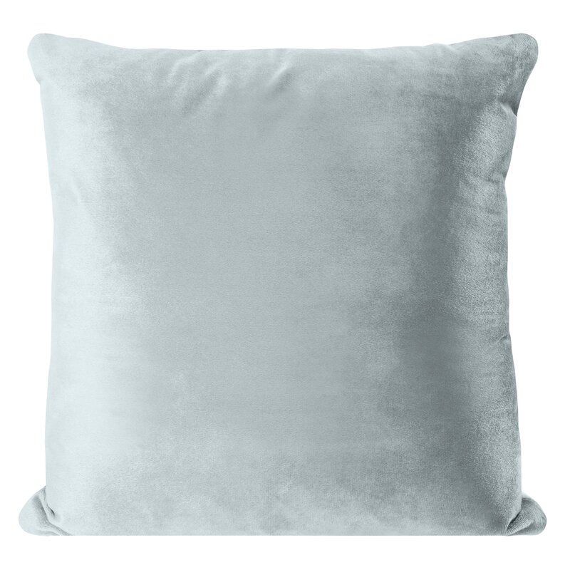 Poszewka velvet Samanta srebrna 40 x 40 cm – miękka w dotyku