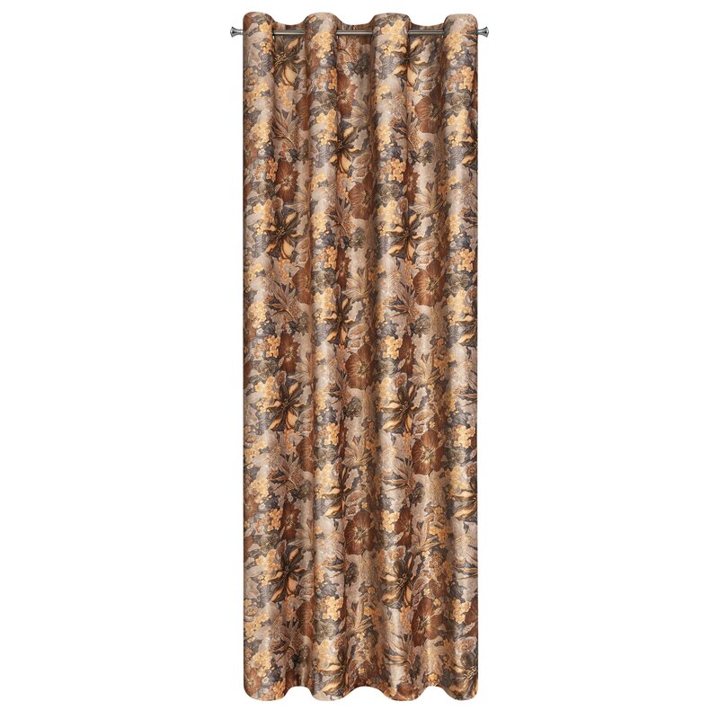 Zasłona gotowa rudy 140 x 250 cm – wprowadza ciepło