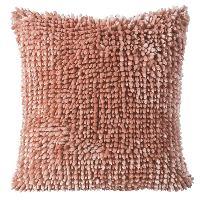 Poszewka dekoracyjna Pilar koralowa 45 x 45 cm – ożywia wnętrze