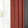 Zasłona gotowa welwet ceglasta 140 x 250 cm – ociepla wnętrze