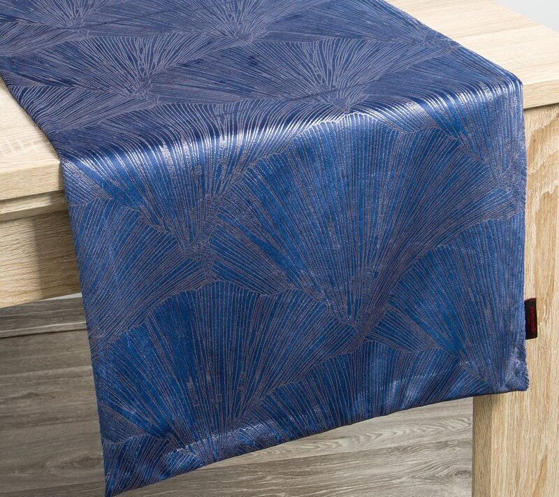 Bieżnik welwetowy granatowy 40 x 140 cm – doda blasku stołowi