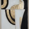Obraz ręcznie malowany geometryczny granatowy 80 X 100 cm – unikalny design