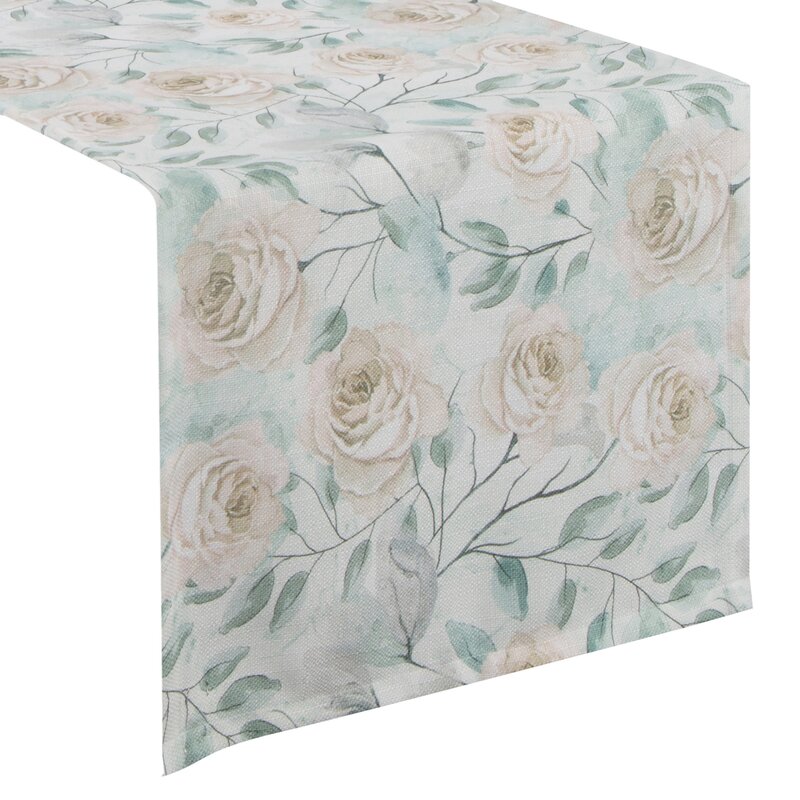 OBRUS FLORE 9 40 X 140 CM ZIELONY
