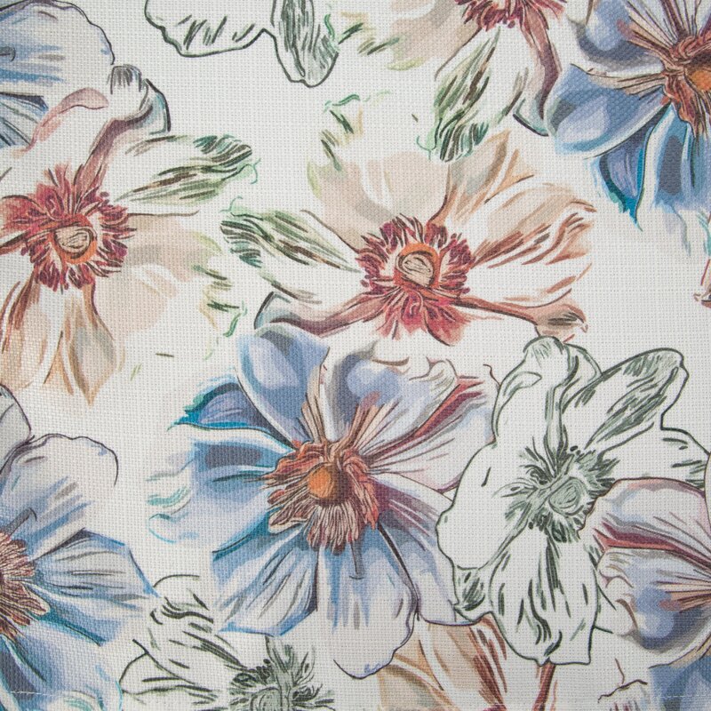 Bieżnik Flore 7 biały 40 x 140 cm – doda świeżości