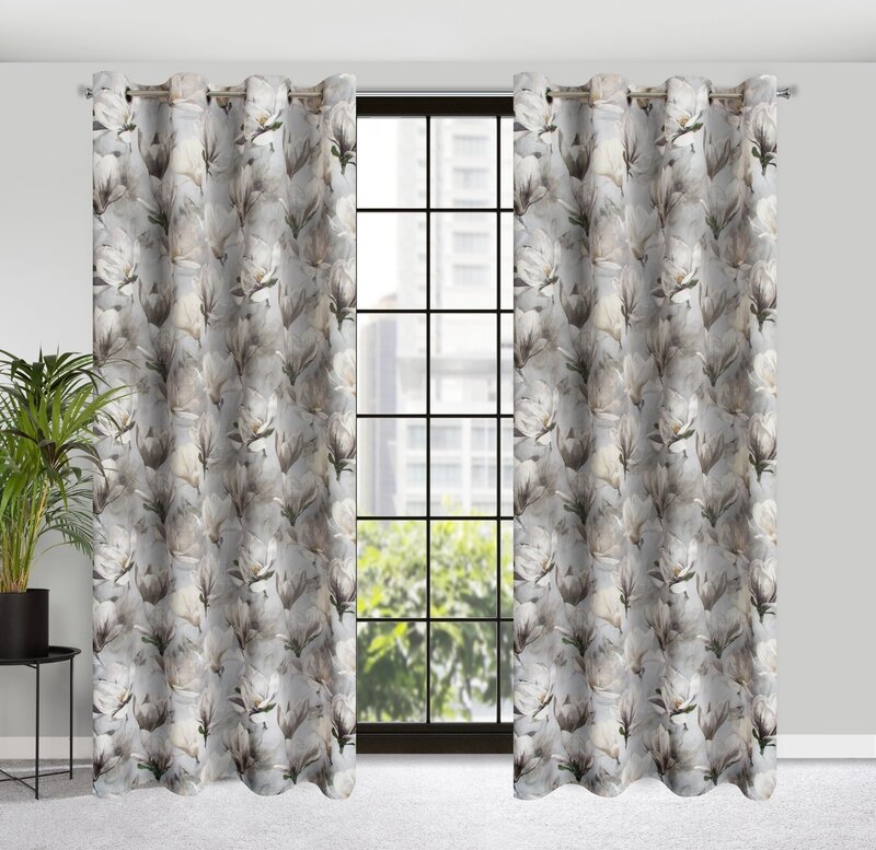 Zasłona gotowa LARI popielata 140 x 250 cm – zaciemnia pomieszczenie