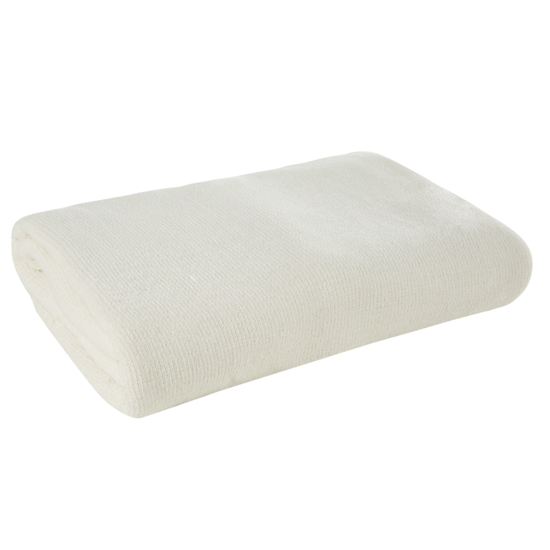 Koc szenilowy EMI kremowy 150 x 180 cm – idealny do relaksu