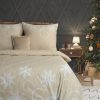 KOMPLET POŚCIELI ŚWIATECZNEJ SANTA6 160 X 200 CM BEŻOWY