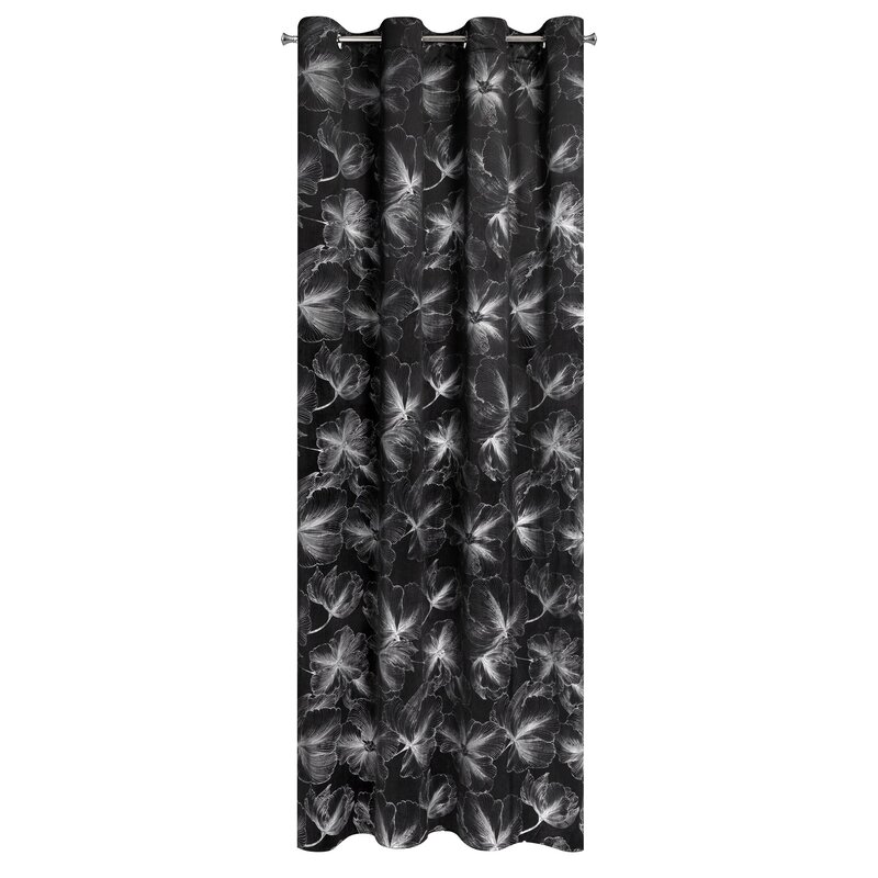 Zasłona gotowa Stella czarna 140 x 250 cm – zaciemniająca i stylowa