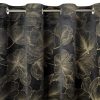 Zasłona gotowa welwet Stella czarna 140 x 250 cm – zaciemnia pomieszczenie