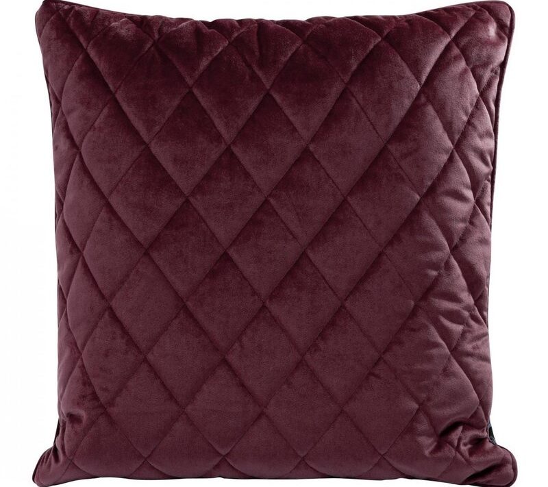 Poszewka velvet bordowa 50 x 50 cm – dodaje przytulności