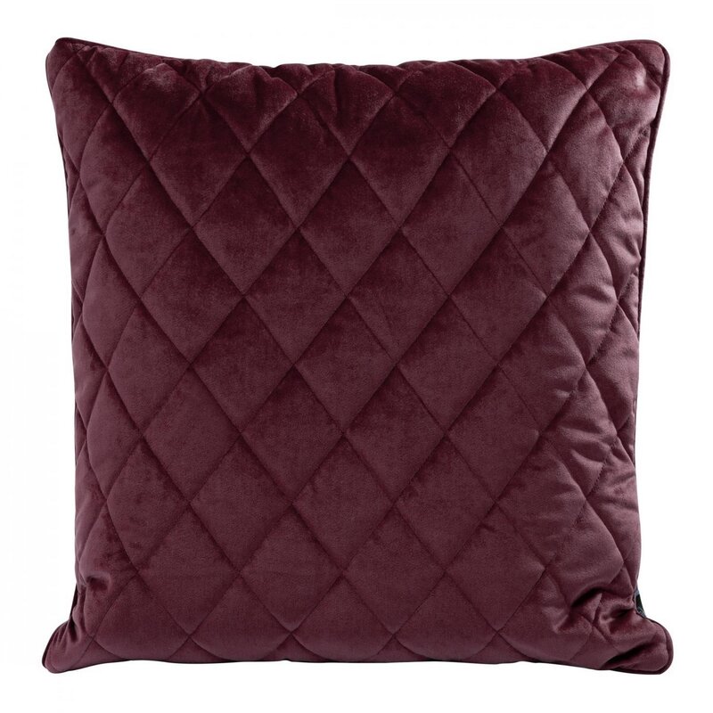 Poszewka velvet bordowa 50 x 50 cm – dodaje przytulności