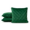 Poszewka velvet ciemnozielona 50 x 50 cm – dodatek do wnętrz
