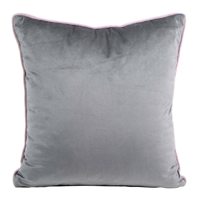 Poszewka velvet pudrowy róż 40 x 40 cm – doda przytulności