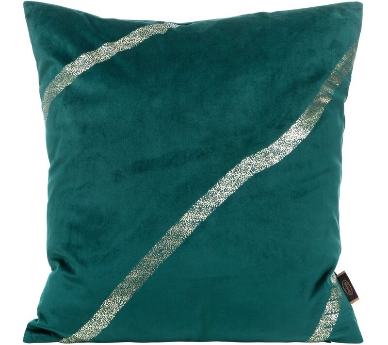 Poszewka Blink ciemnoturkusowa 45 x 45 cm – doda blasku wnętrzu