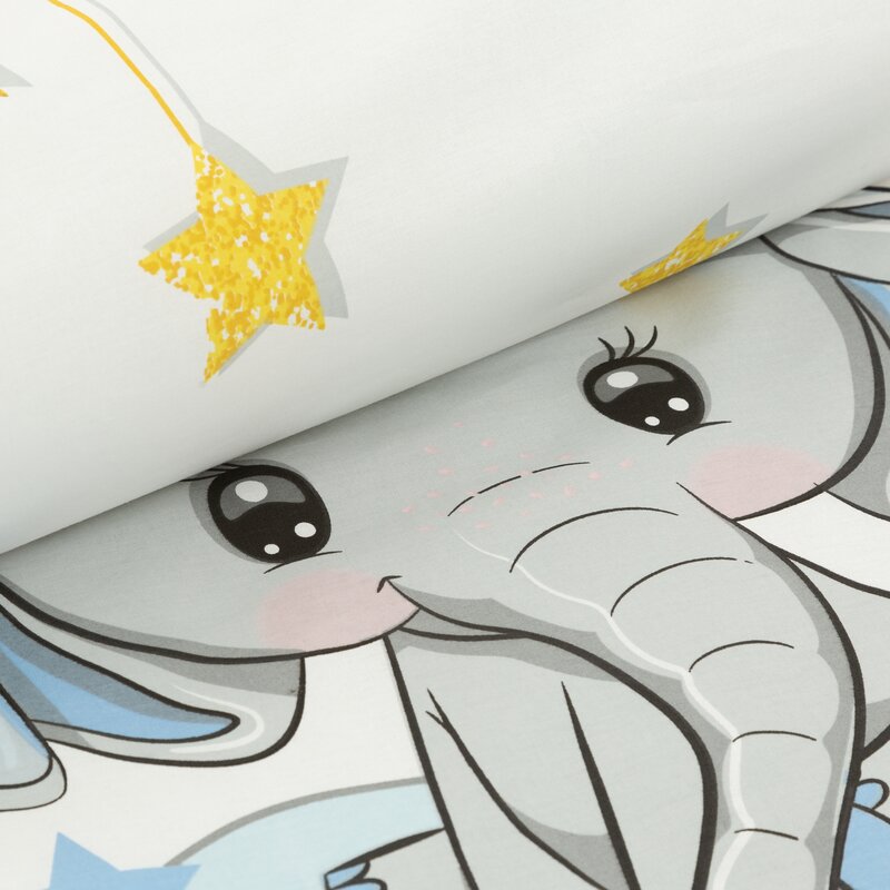Komplet pościeli dziecięcej KID 11 biały 100 X 135 CM – delikatna dla skóry