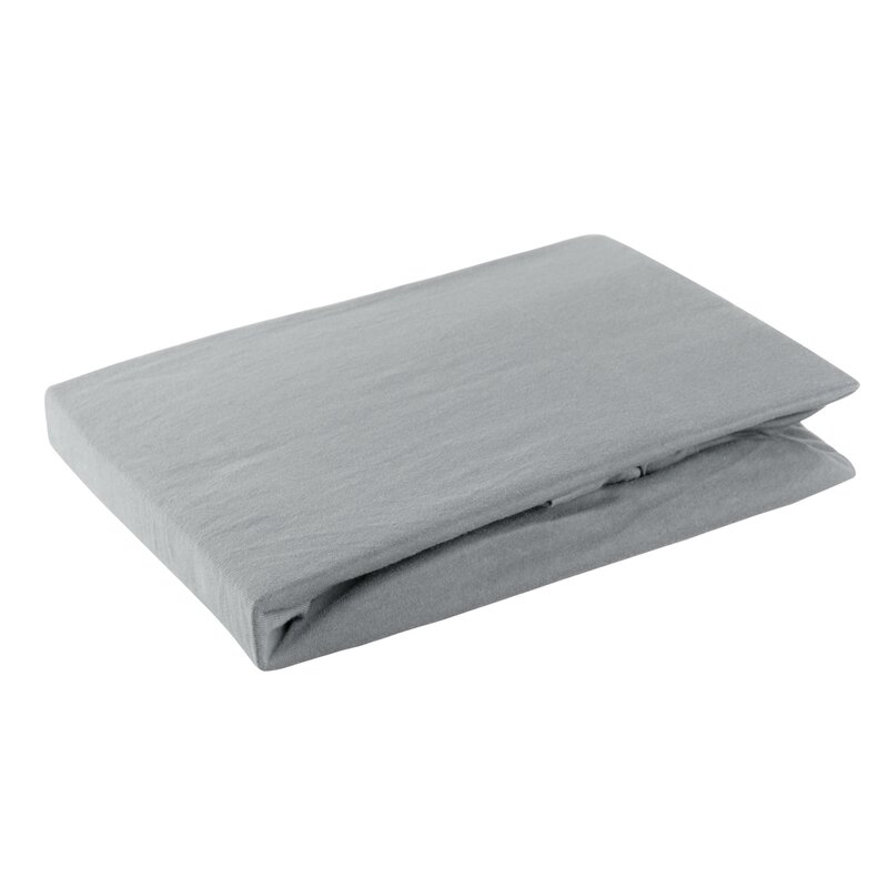 Prześcieradło jersey stalowe 240 x 220 x 30 cm – idealne do spania