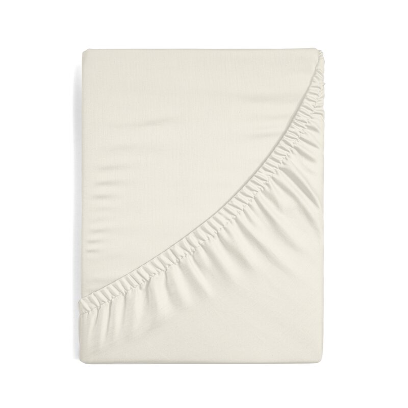 Prześcieradło z gumką Nova3 kremowe 100 x 200 x 25 cm – delikatne dla skóry