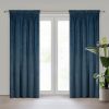 Zasłona gotowa VILLA ciemnobordowa 140 x 270 cm – welwetowa miękkość
