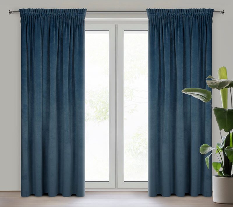 Zasłona gotowa Villa granatowa 140 x 270 cm – zaciemnia pomieszczenie