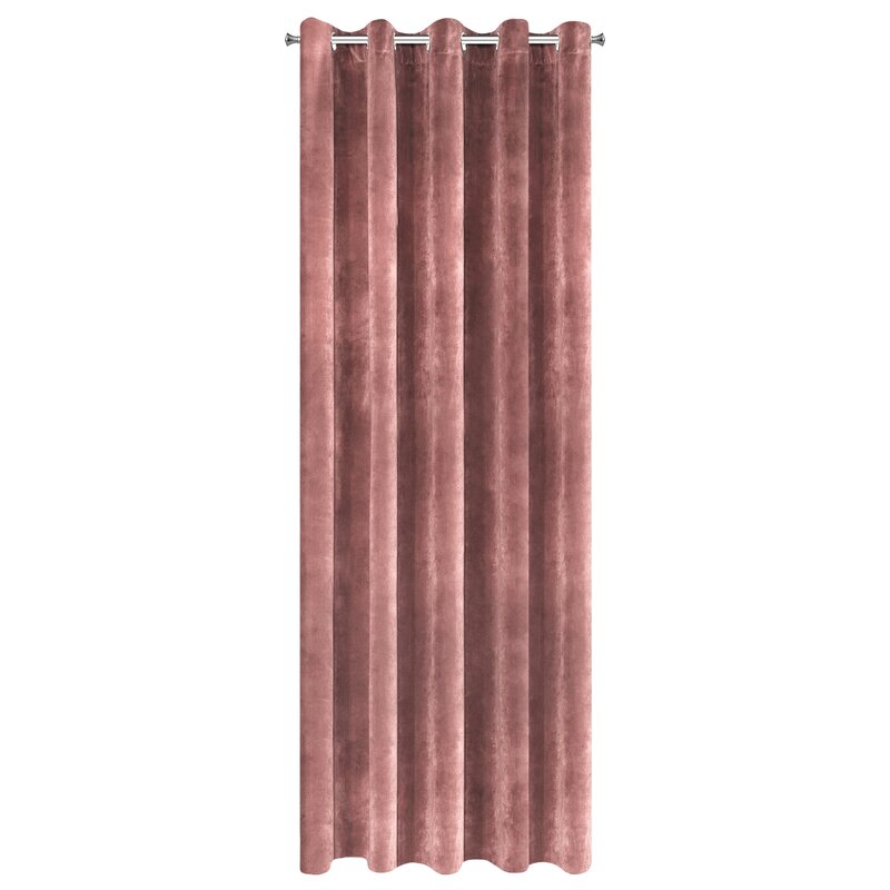 Zasłona gotowa VILLA pudrowy róż 140 x 250 cm – zaciemniająca sypialnię