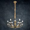 Lampa wisząca Melba 01 złota fi 71 x 120 cm – do przestronnych wnętrz