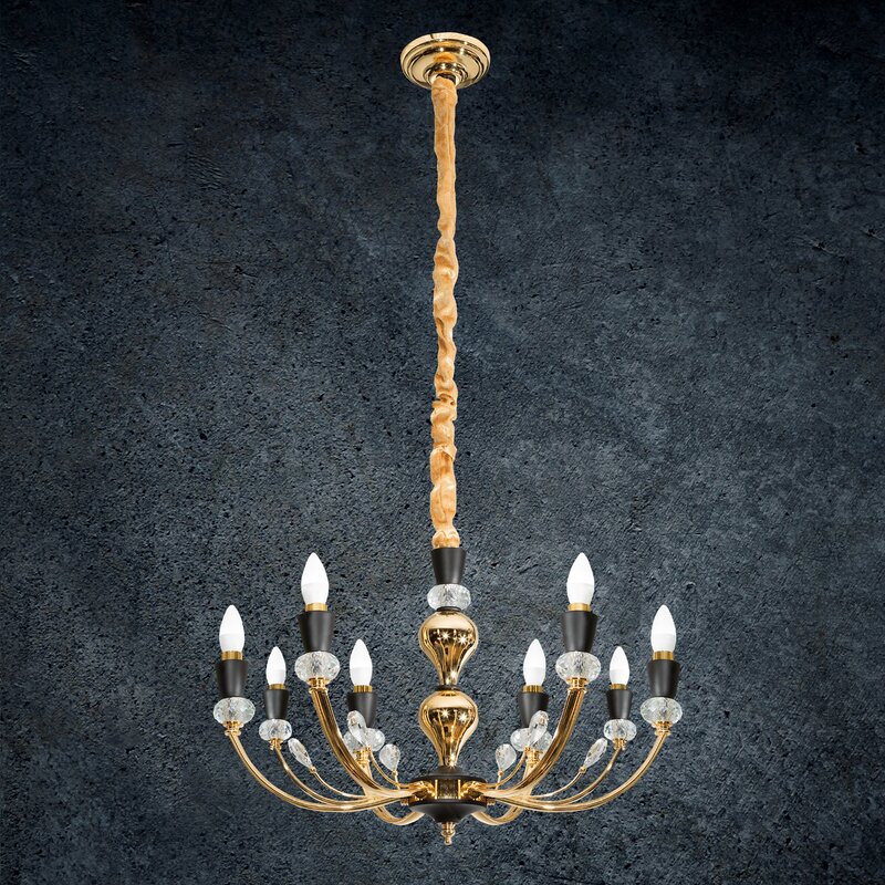 Lampa wisząca Melba 01 złota fi 71 x 120 cm – do przestronnych wnętrz